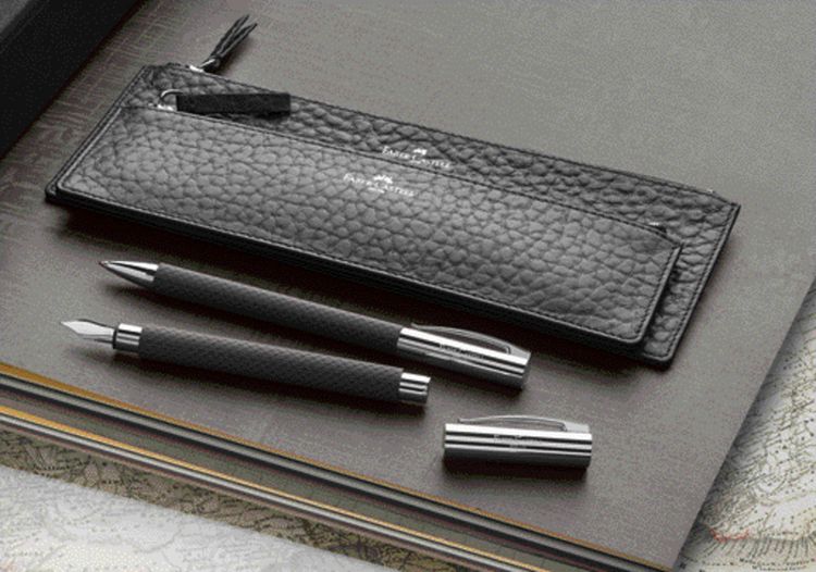 Produktbild: FABER-CASTELL Kugelschreiber Ambition OpArt black sand