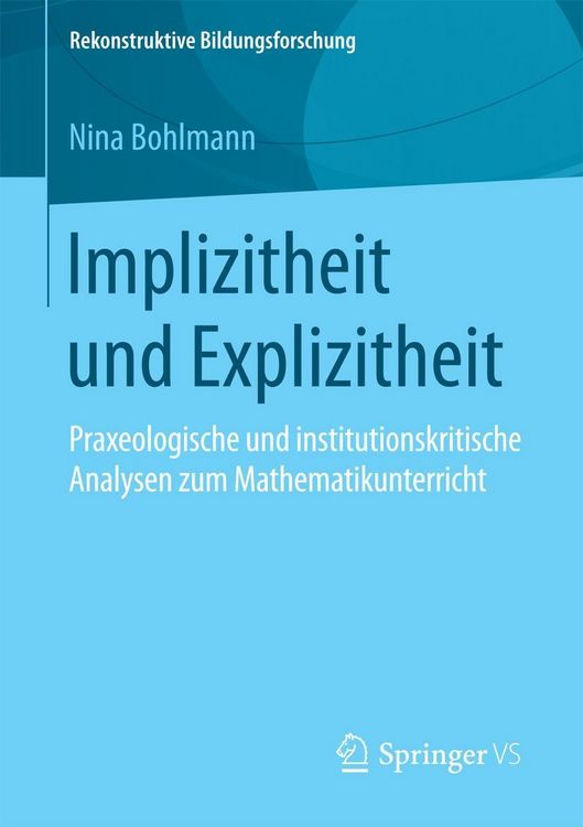 Produktbild: Implizitheit und Explizitheit