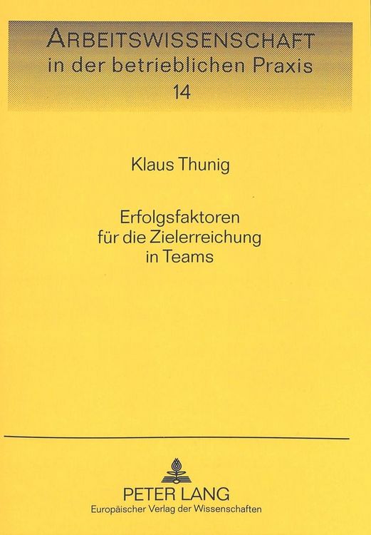 Produktbild: Erfolgsfaktoren fuer die Zielerreichung in Teams