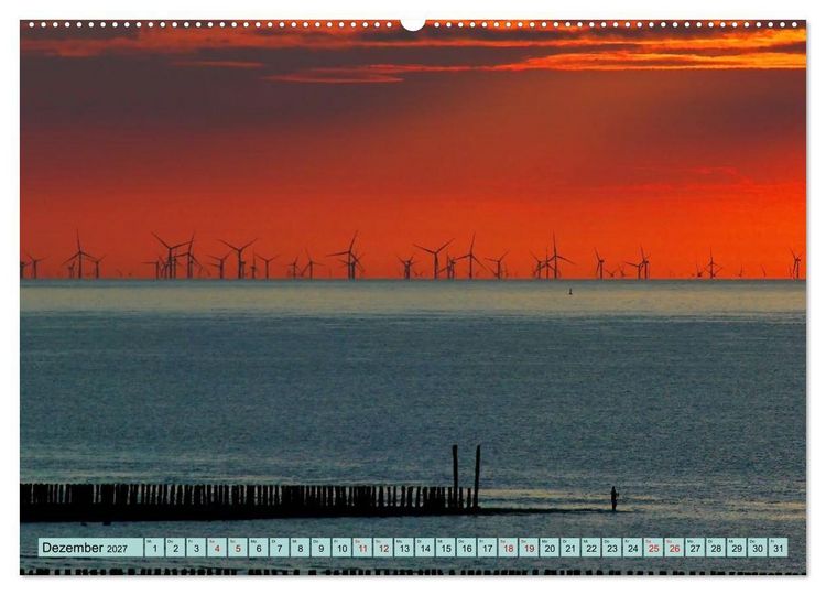 Produktbild: Magische K&uuml;ste Zeeland (hochwertiger Premium Wandkalender 2027 DIN A2 quer), Kunstdruck in Hochglanz
