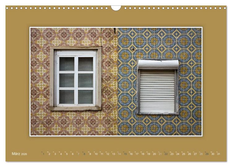 Produktbild: Azulejo-Fassaden in Portugal (Wandkalender 2026 DIN A3 quer), CALVENDO Monatskalender