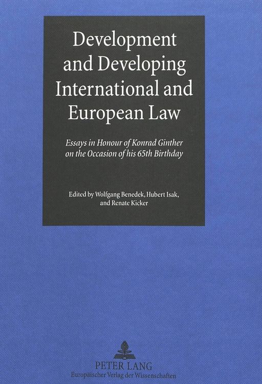 Produktbild: Development and Developing International and European Law