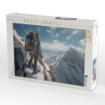 Produktbild: CALVENDO Puzzle Bergsteigen | 1000 Teile Lege-Gr&ouml;&szlig;e 64x48cm Foto-Puzzle f&uuml;r gl&uuml;ckliche Stunden