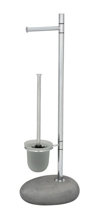 Produktbild: Stand WC-Garnitur Mod. Pebble Stone Grey, aus Polyresin