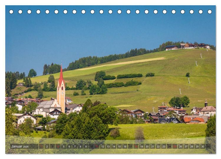 Produktbild: Pustertal im Osten S&uuml;dtirols (Tischkalender 2026 DIN A5 quer), CALVENDO Monatskalender