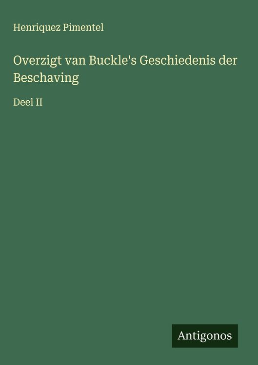 Produktbild: Overzigt van Buckle's Geschiedenis der Beschaving