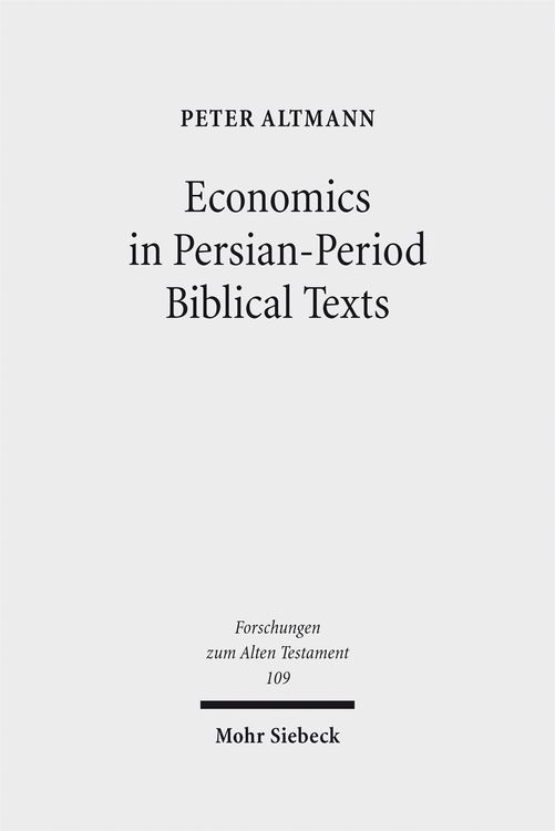 Produktbild: Economics in Persian-Period Biblical Texts