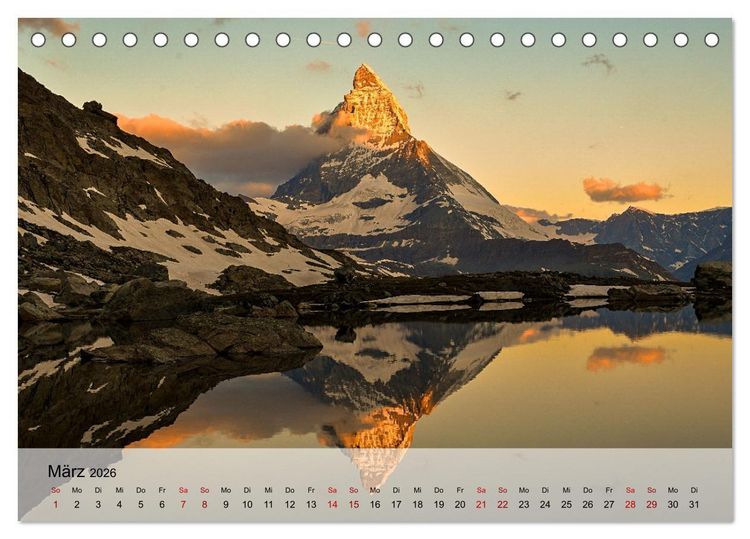 Produktbild: Magische Bergwelten der Erde (Tischkalender 2026 DIN A5 quer), CALVENDO Monatskalender