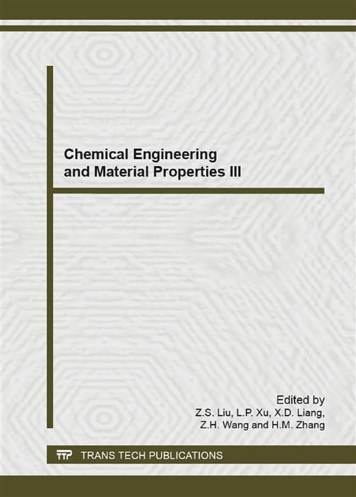 Produktbild: Chemical Engineering and Material Properties III