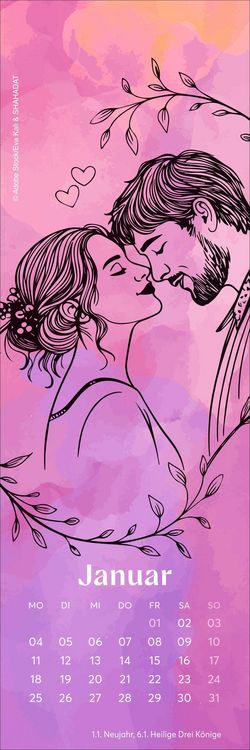 Produktbild: Romance Lesezeichen & Kalender 2027
