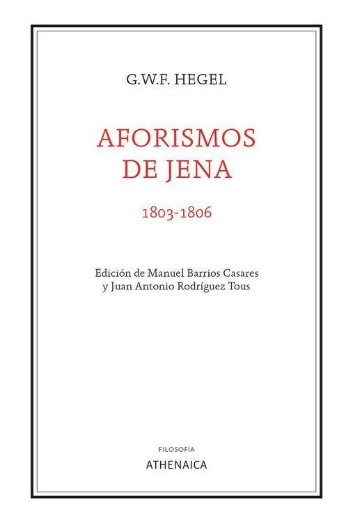 Produktbild: Aforismos de Jena (1803-1806)