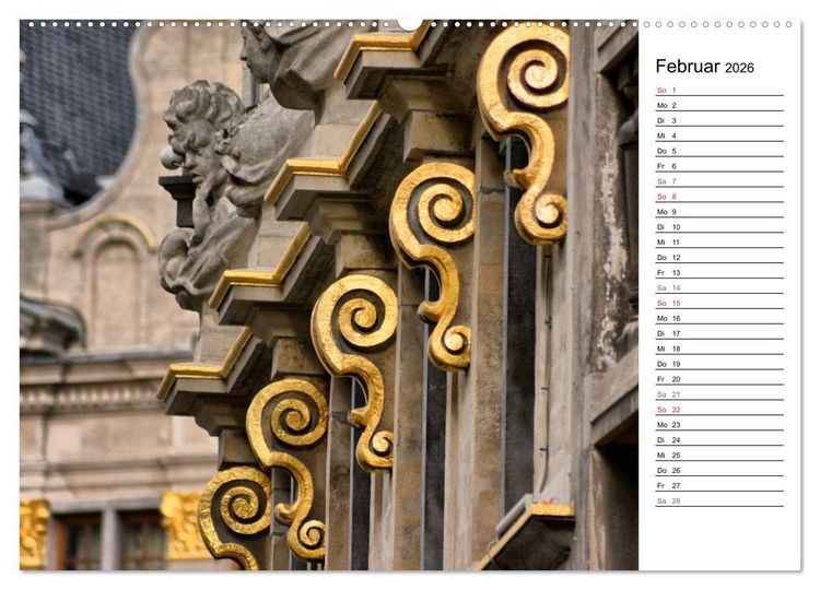 Produktbild: 300mm - Br&uuml;ssel (hochwertiger Premium Wandkalender 2026 DIN A2 quer), Kunstdruck in Hochglanz