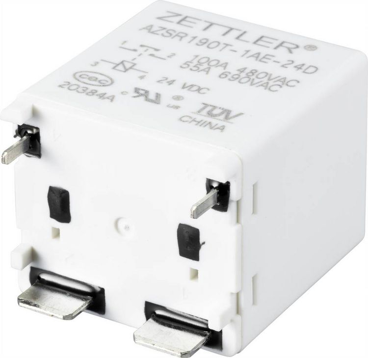 Produktbild: Zettler Electronics AZSR190T-1AE-24D Powerrelais 24 V/DC 100A 1 Schlie&szlig;er 1St.