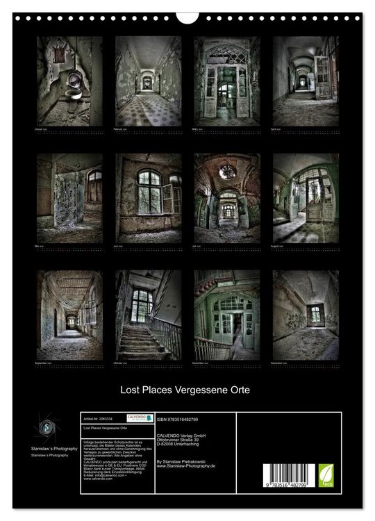Produktbild: Lost Places Vergessene Orte (Wandkalender 2026 DIN A3 hoch), CALVENDO Monatskalender