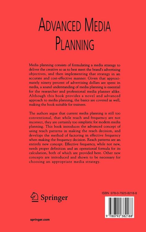 Produktbild: Advanced Media Planning
