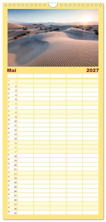 Produktbild: Familienplaner 2027 - USA S&uuml;dwesten - Atemberaubende Aussichten mit 5 Spalten (Wandkalender, 21 x 45 cm) CALVENDO