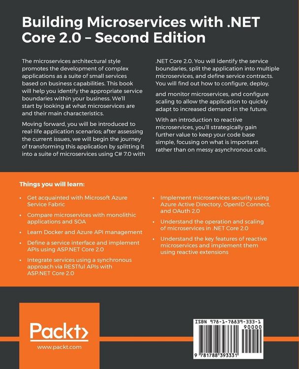 Produktbild: Building Microservices with .NET Core 2.0