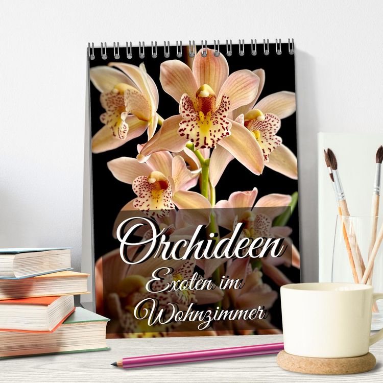 Produktbild: Orchideen - Exoten im Wohnzimmer (Tischkalender 2026 DIN A5 hoch), CALVENDO Monatskalender