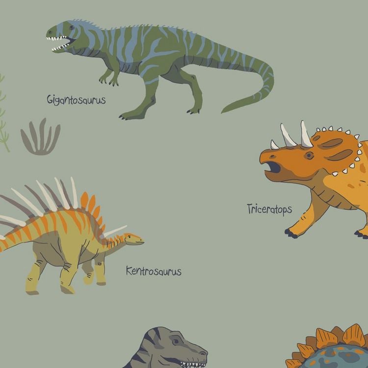 Produktbild: Scriptum Schreibtischunterlage f&uuml;r Kinder Acht Dinosaurier - 60 x 40 cm - aus premium Vinyl