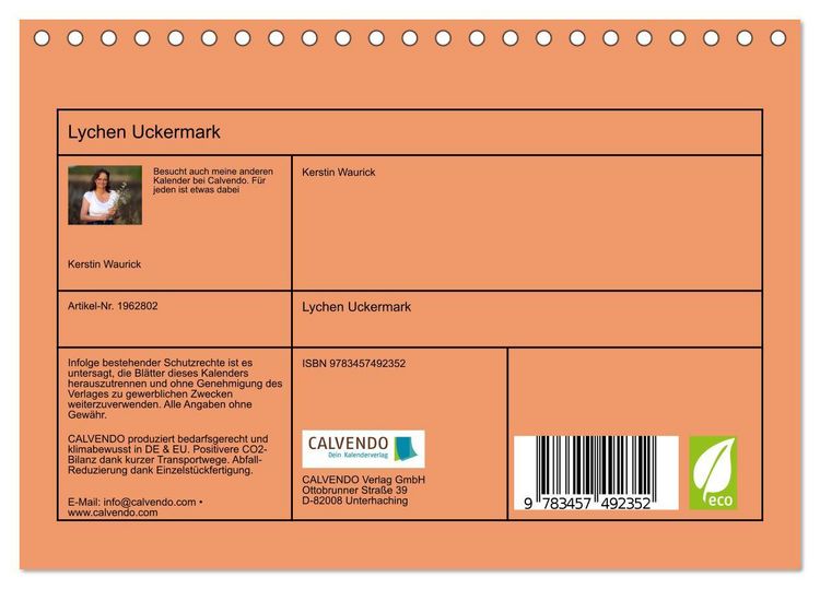 Produktbild: Lychen Uckermark (Tischkalender 2026 DIN A5 quer), CALVENDO Monatskalender