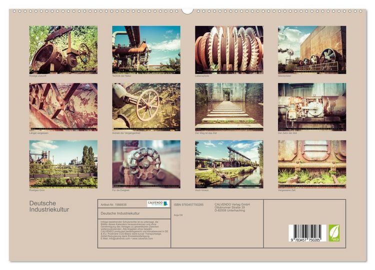 Produktbild: Deutsche Industriekultur (hochwertiger Premium Wandkalender 2026 DIN A2 quer), Kunstdruck in Hochglanz