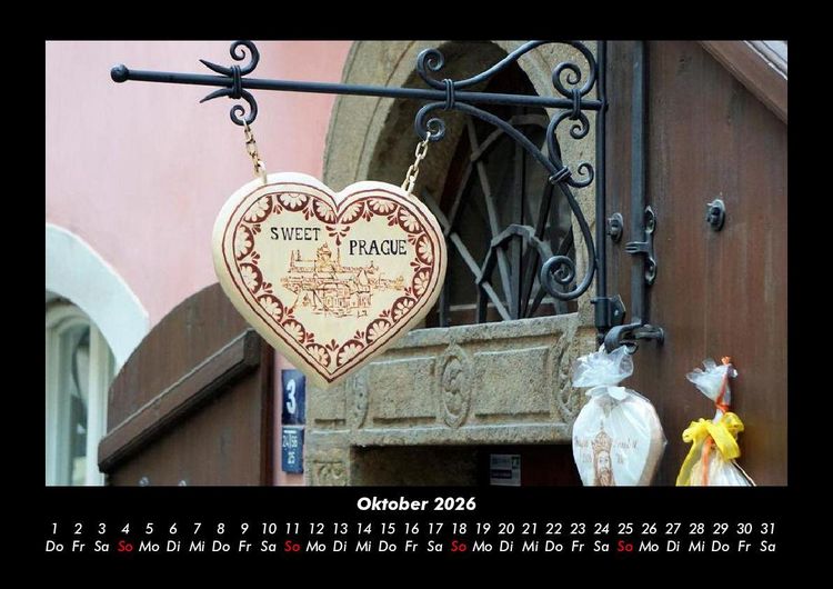Produktbild: Prag 2026 Fotokalender DIN A3