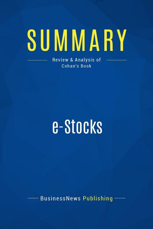 Produktbild: Summary: e-Stocks