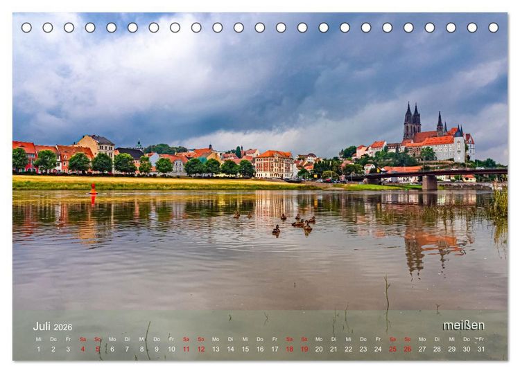 Produktbild: der elbestrom urbanes (Tischkalender 2026 DIN A5 quer), CALVENDO Monatskalender