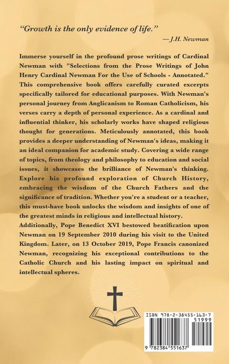 Produktbild: Selections from the Prose Writings of John Henry Cardinal Newman