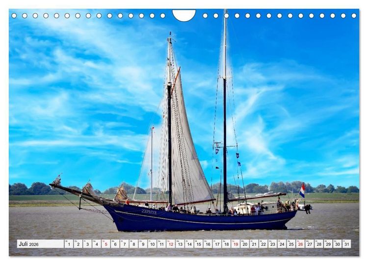 Produktbild: Windjammertreffen - Segelschiffe zu Gast in Bremerhaven (Wandkalender 2026 DIN A4 quer), CALVENDO Monatskalender