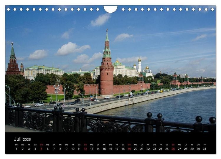 Produktbild: Moskau - Moscow (Wandkalender 2026 DIN A4 quer), CALVENDO Monatskalender
