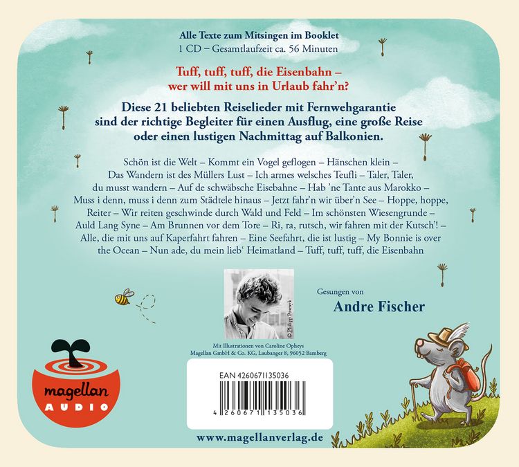 Produktbild: &Ouml;hrchen auf! Meine sch&ouml;nsten Reiselieder (Audio-CD)