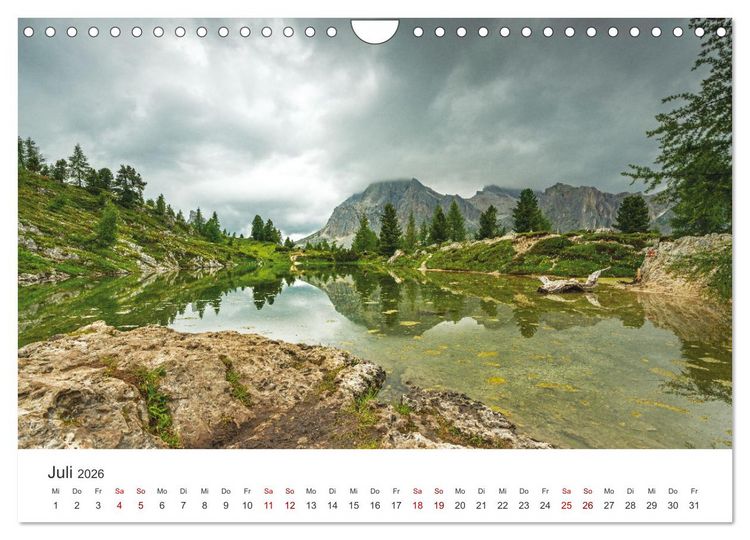 Produktbild: Alpensee - Wunder der Natur (Wandkalender 2026 DIN A4 quer), CALVENDO Monatskalender