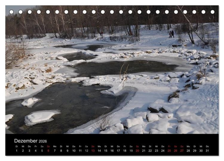 Produktbild: Die Isar - Von Scharnitz bis M&uuml;nchen (Tischkalender 2026 DIN A5 quer), CALVENDO Monatskalender