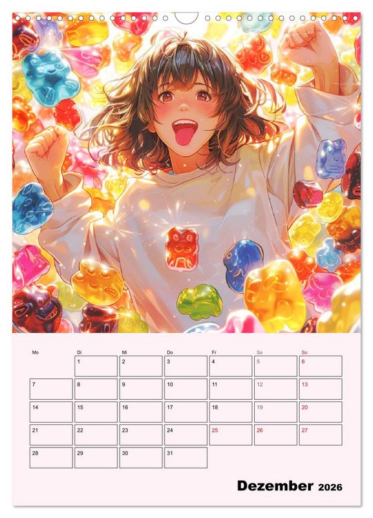 Produktbild: Coole Manga Kids. Lustige Abenteuer im Pixelreich (Wandkalender 2026 DIN A3 hoch), CALVENDO Monatskalender