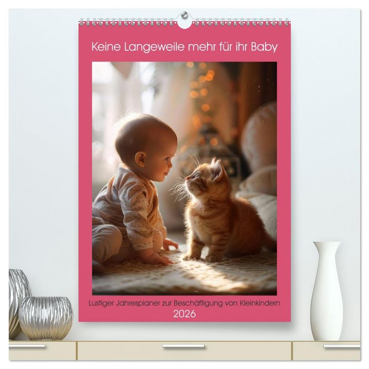 Produktbild: Keine Langeweile mehr f&uuml;r ihr Baby (hochwertiger Premium Wandkalender 2026 DIN A2 hoch), Kunstdruck in Hochglanz