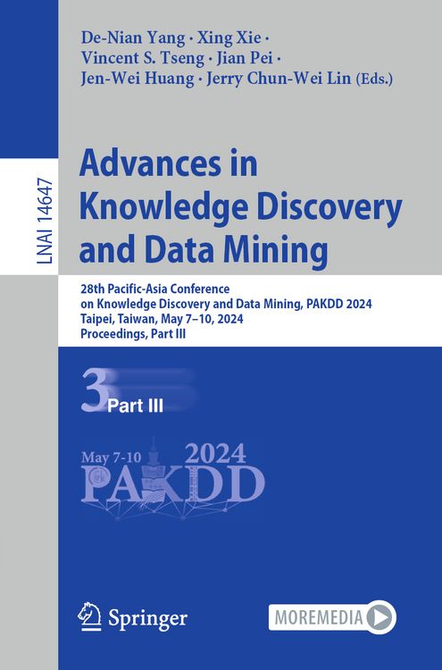 Produktbild: Advances in Knowledge Discovery and Data Mining