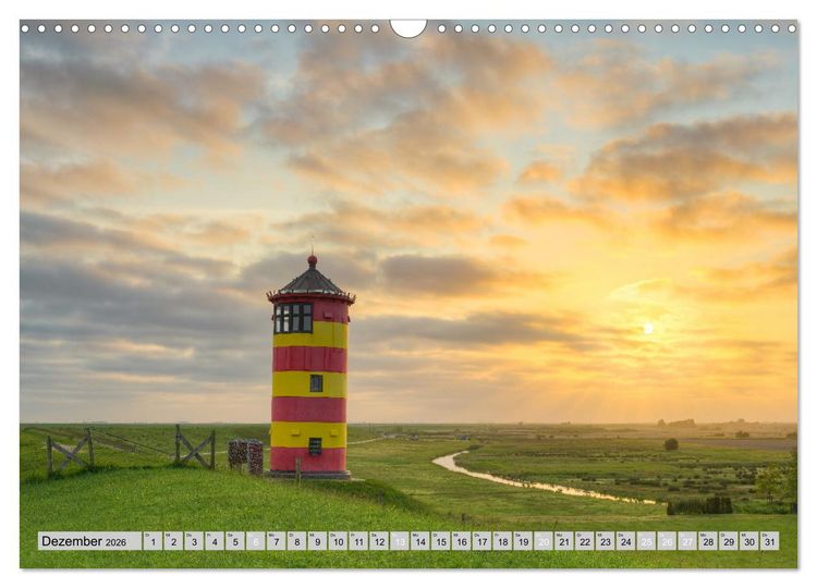 Produktbild: Wundersch&ouml;ne Nordsee - Faszinierende K&uuml;stenlandschaften (Wandkalender 2026 DIN A3 quer), CALVENDO Monatskalender