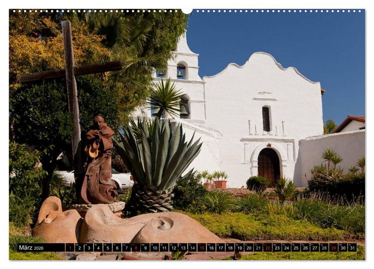 Produktbild: San Diego (hochwertiger Premium Wandkalender 2026 DIN A2 quer), Kunstdruck in Hochglanz