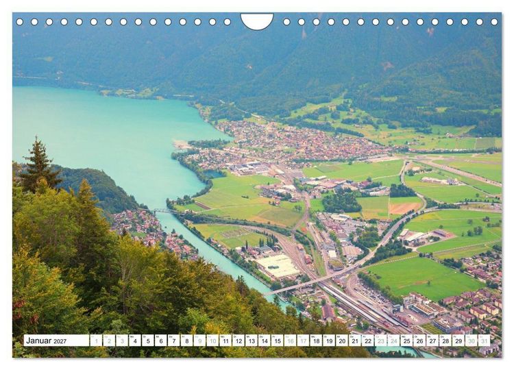 Produktbild: Faszination Berner Oberland - Thuner- und Brienzersee (Wandkalender 2027 DIN A4 quer), CALVENDO Monatskalender