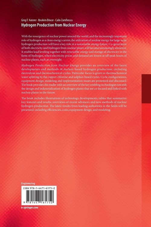 Produktbild: Hydrogen Production from Nuclear Energy