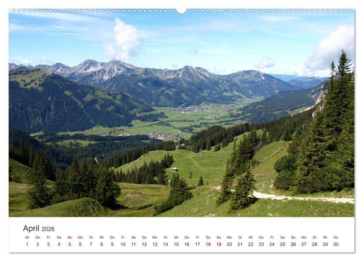 Produktbild: Bergerlebnisse im Tannheimer Tal (hochwertiger Premium Wandkalender 2026 DIN A2 quer), Kunstdruck in Hochglanz