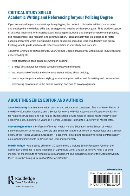 Produktbild: Academic Writing and Referencing for your Policing Degree