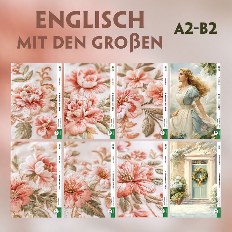 Produktbild: Englisch mit den Gro&szlig;en A2-B2 (8 Softcover + Audio-Online)