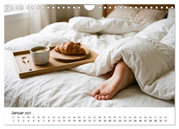 Produktbild: Unten Ohne - Barfu&szlig; durchs Jahr (Wandkalender 2027 DIN A4 quer), CALVENDO Monatskalender