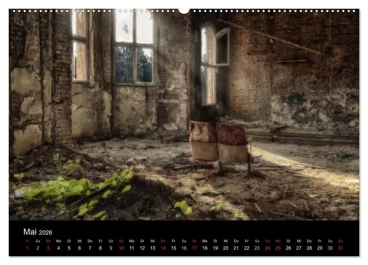Produktbild: Lost Places - Verlassene Orte (hochwertiger Premium Wandkalender 2026 DIN A2 quer), Kunstdruck in Hochglanz