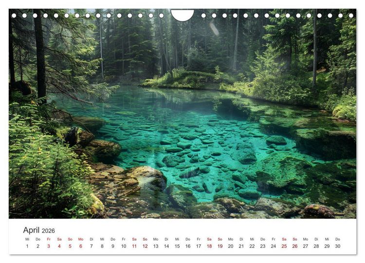 Produktbild: Die Seele Alaskas - Gew&auml;sser des Nordens (Wandkalender 2026 DIN A4 quer), CALVENDO Monatskalender