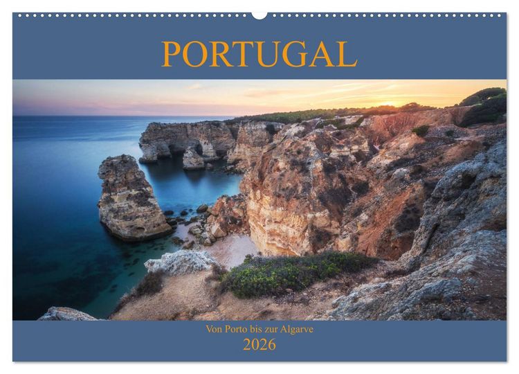 Produktbild: Portugal - Von Porto bis zur Algarve (Wandkalender 2026 DIN A2 quer), CALVENDO Monatskalender