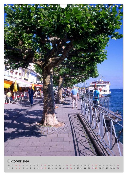 Produktbild: Der Bodensee mit seinen Sehensw&uuml;rdigkeiten (Wandkalender 2026 DIN A3 hoch), CALVENDO Monatskalender