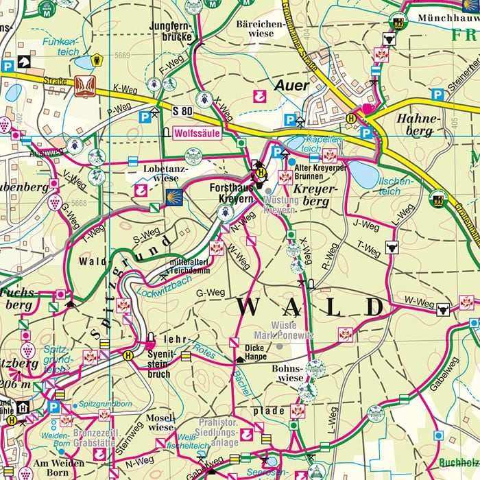 Produktbild: Friedewald - Moritzburger Teichgebiet - Spaargebirge 1 : 33 000